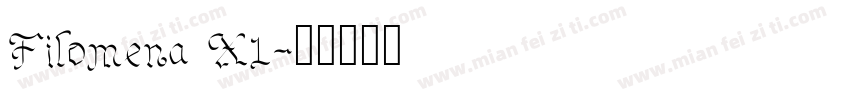 Filomena X1字体转换